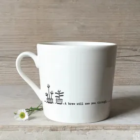 Porcelain Mug - A Brew Will See You