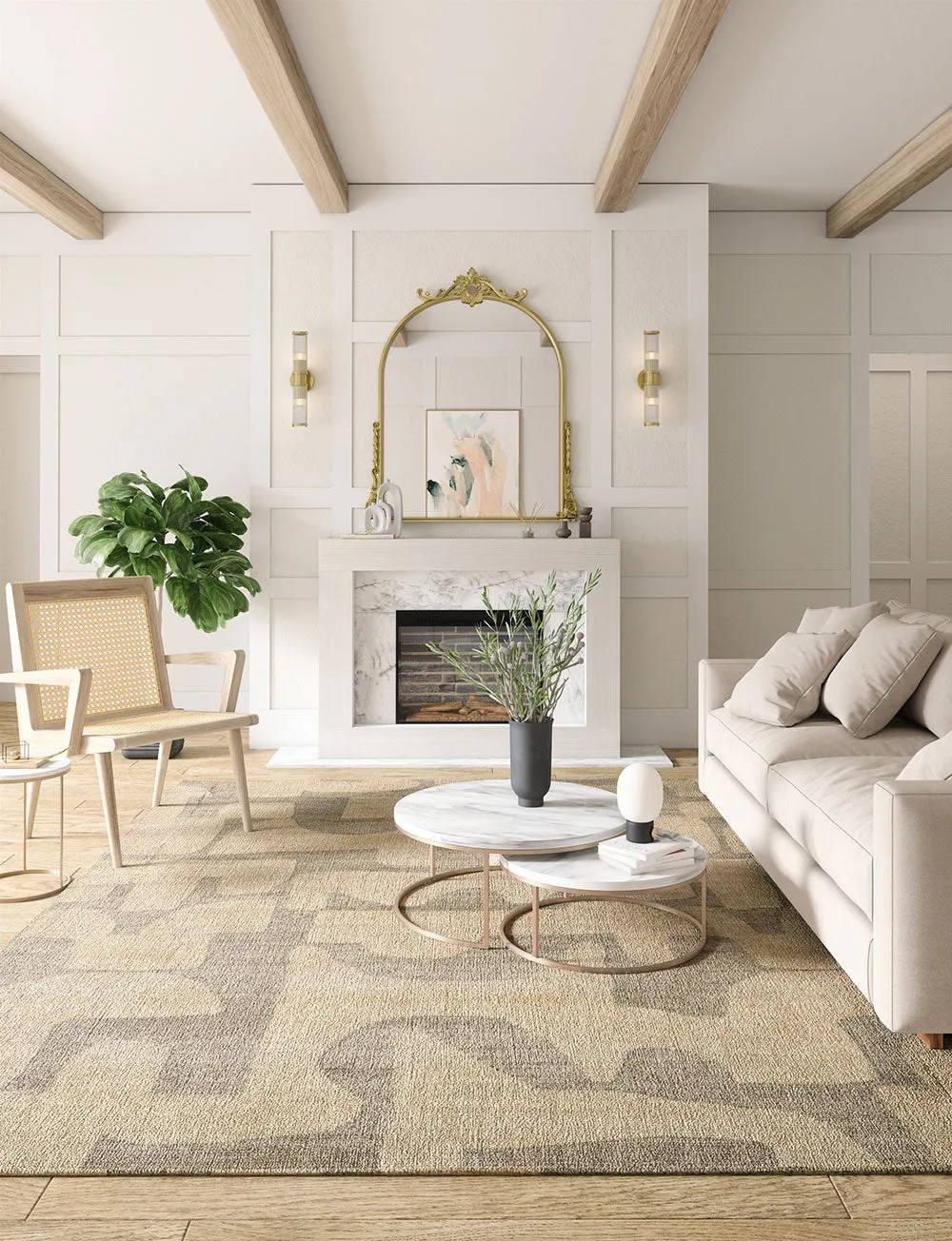 Puzla Natural Beige Rug