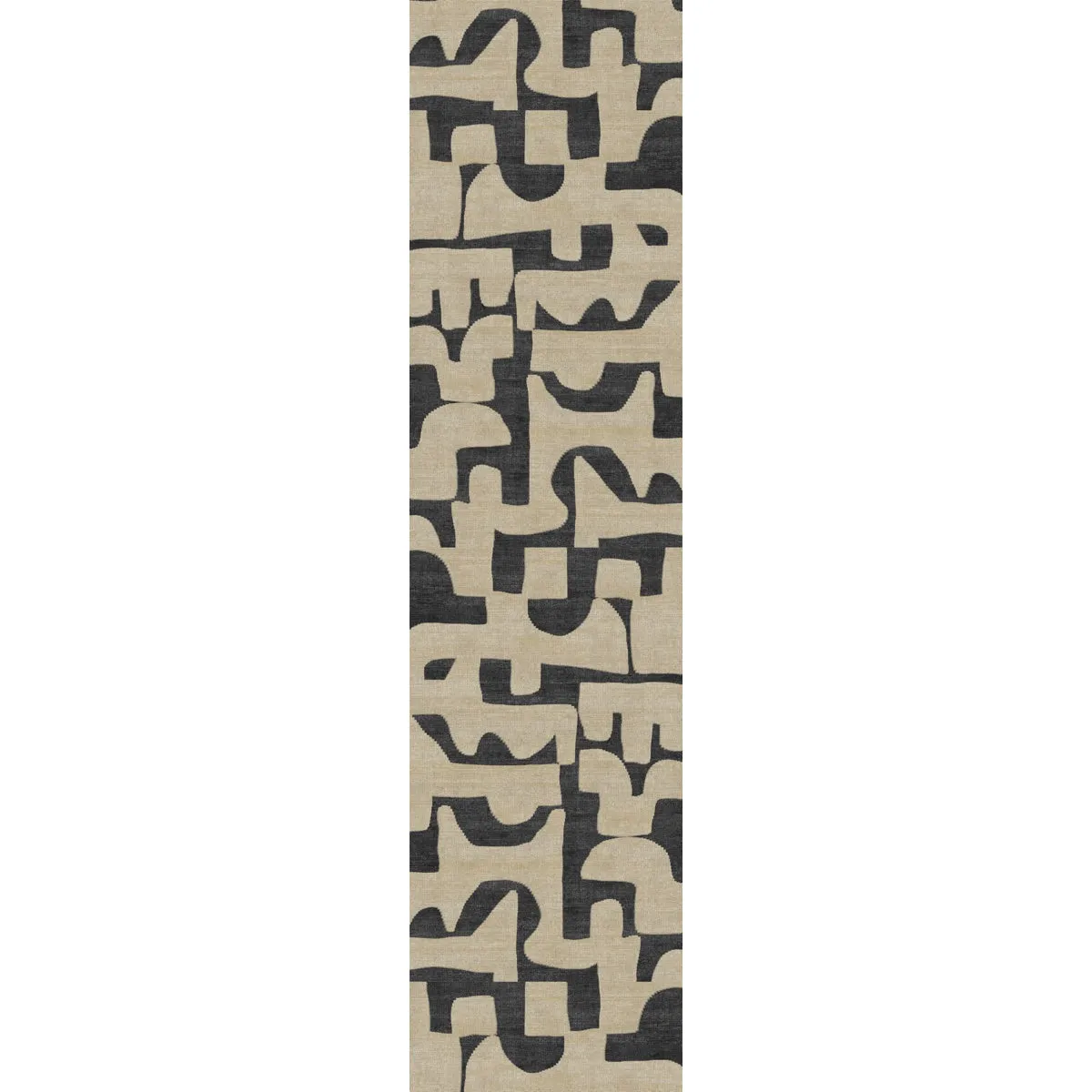 Puzla Natural Black Rug