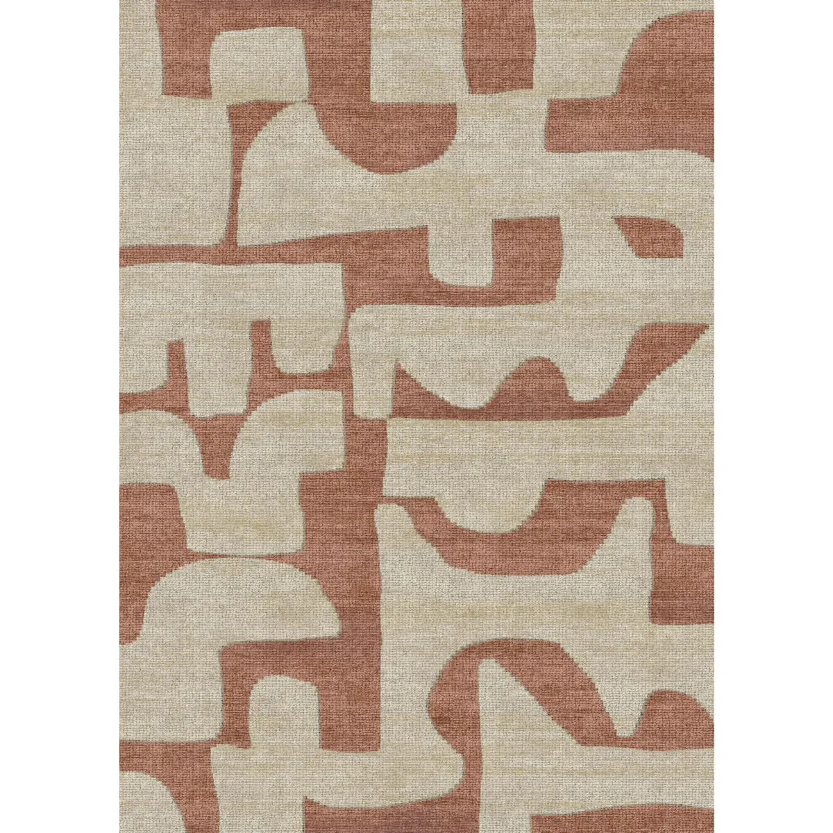 Puzla Orange Natural Rug - Second Love