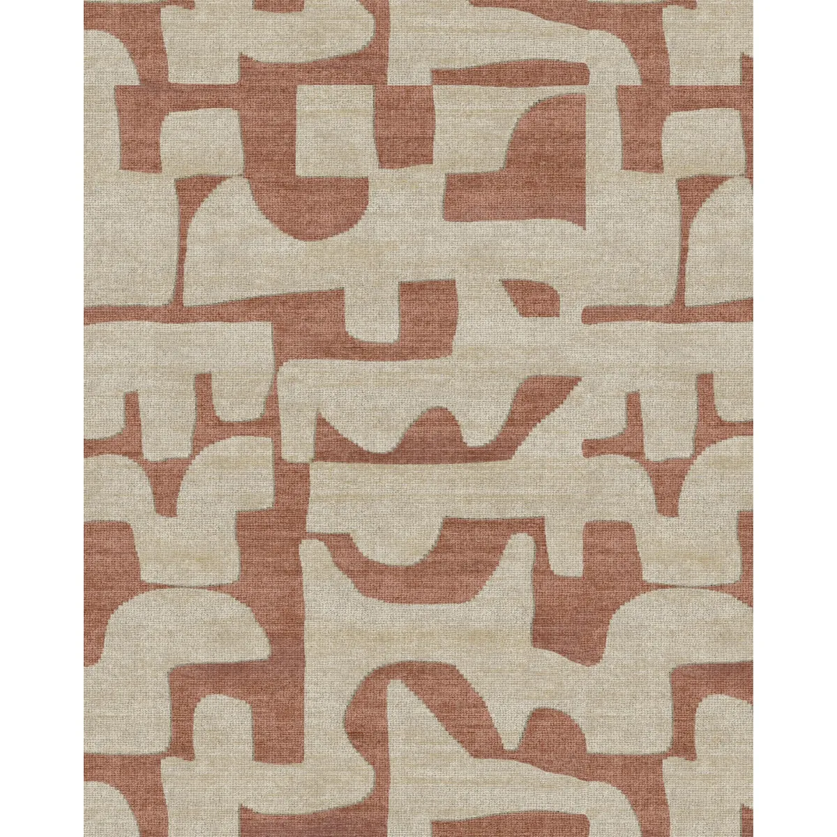 Puzla Orange Natural Rug - Second Love