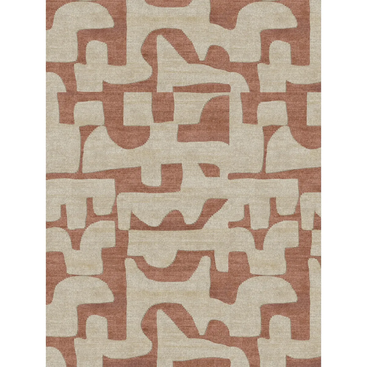 Puzla Orange Natural Rug - Second Love