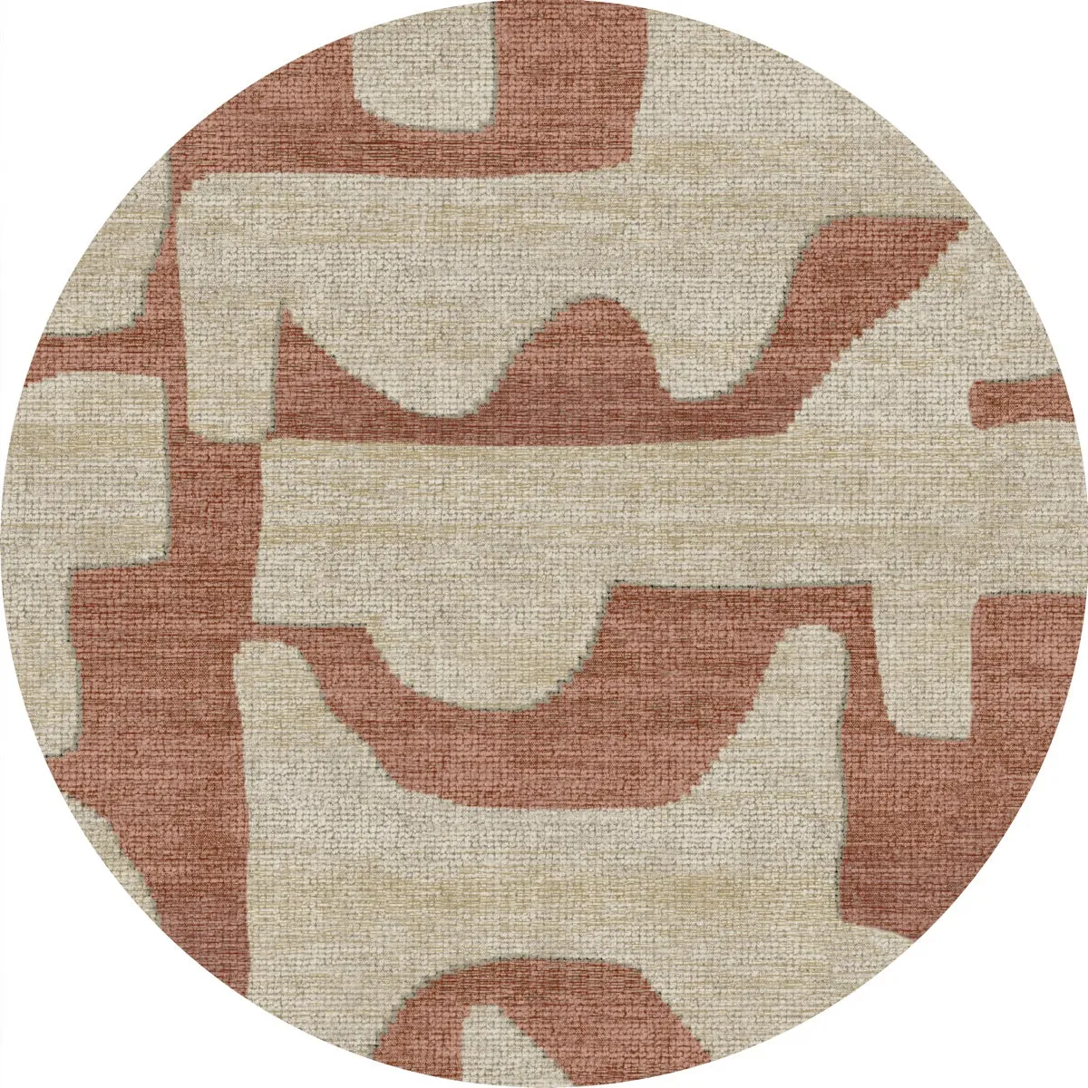 Puzla Orange Natural Rug - Second Love