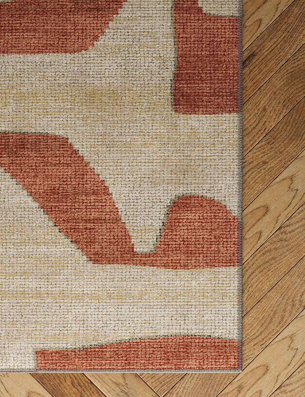 Puzla Orange Natural Rug - Second Love