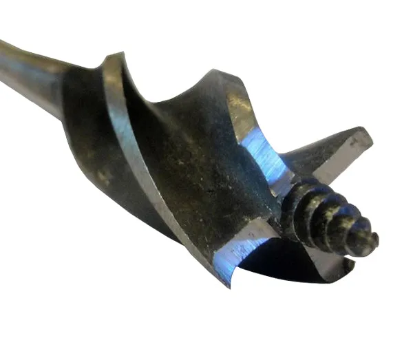 Quattro Auger Flex Drill Bit With Four Cutting Edges and A Screw Tip