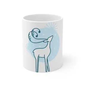 Reindeer Christmas Mug 11oz