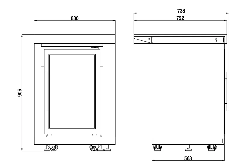 Rockpool Black 4B   Wok: Designer Outdoor BBQ Kitchen Package Inc Fridge, Sink, Rear Infrared, Rotisserie, BBQ Cover