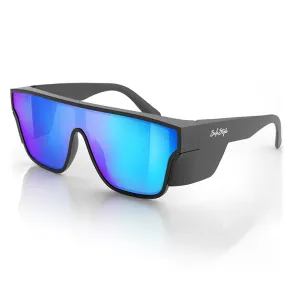 Safestyle Primes Matte Black Frame Reflectors Blue Lens (PMBBT100)