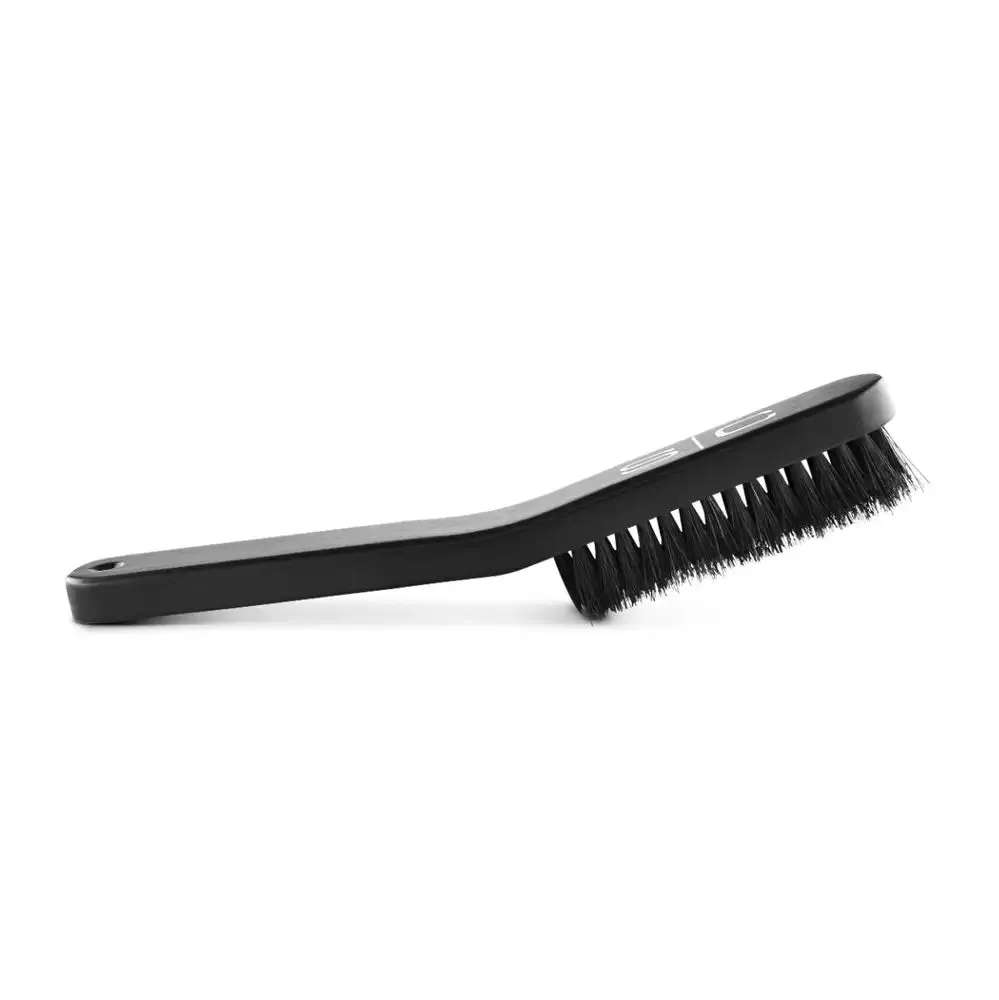 S|C No Knuckles Professional Curved Fade Natural Bristle Brush Medium