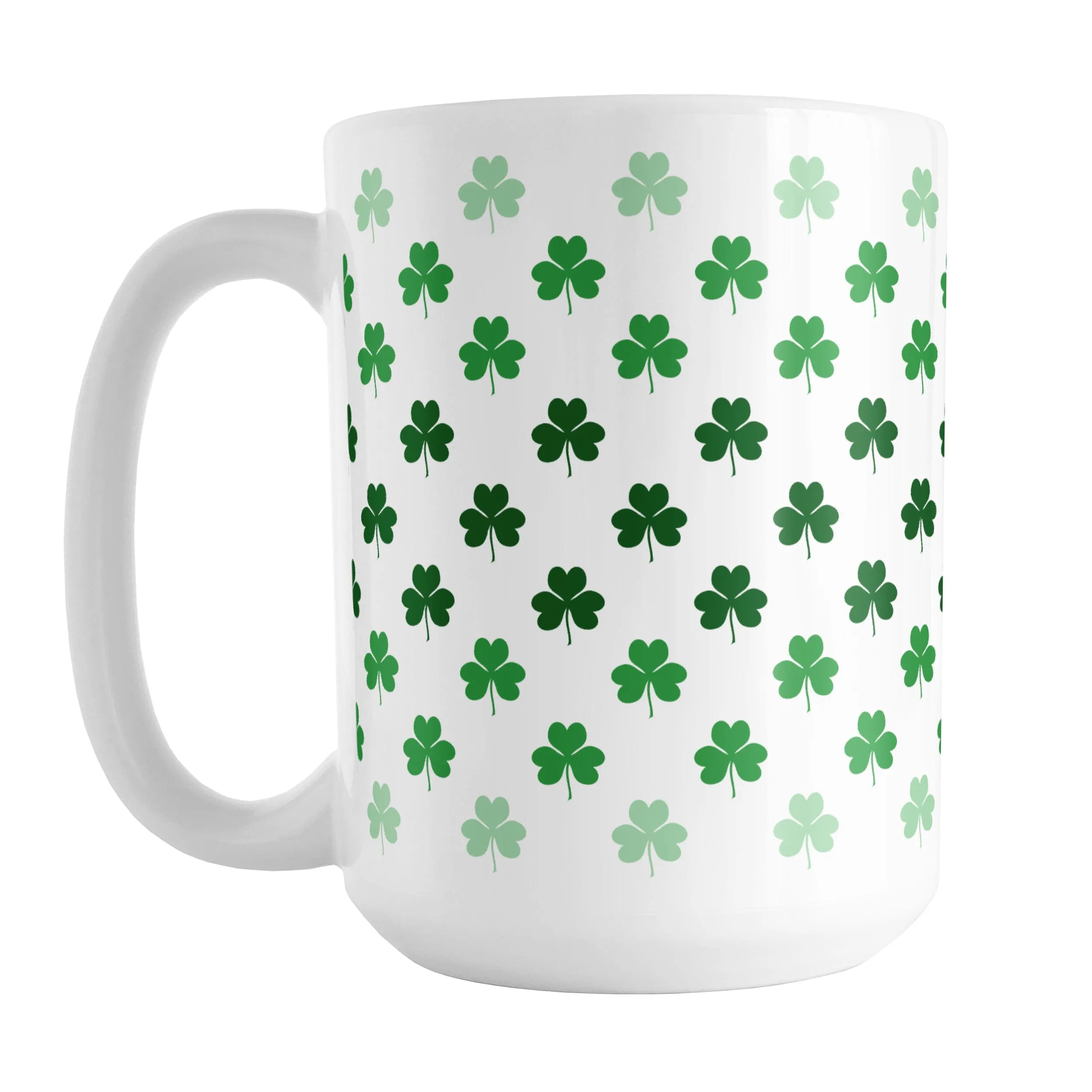 Shamrocks in Green Mug