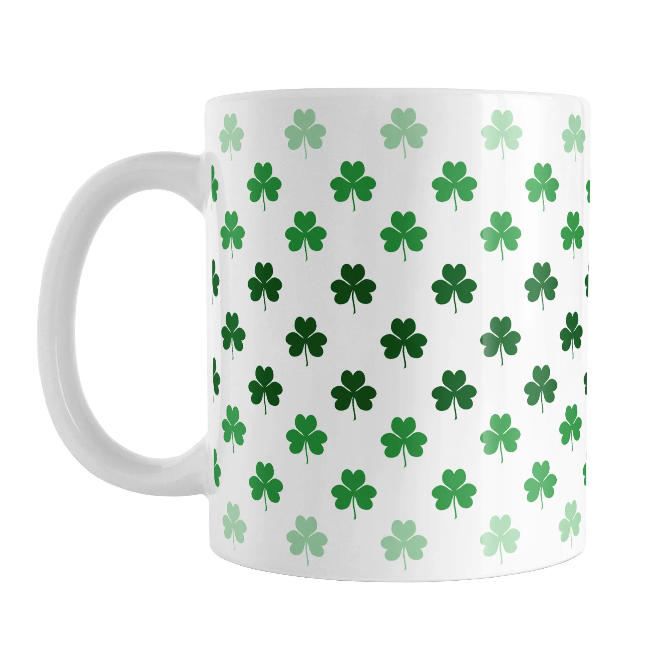 Shamrocks in Green Mug