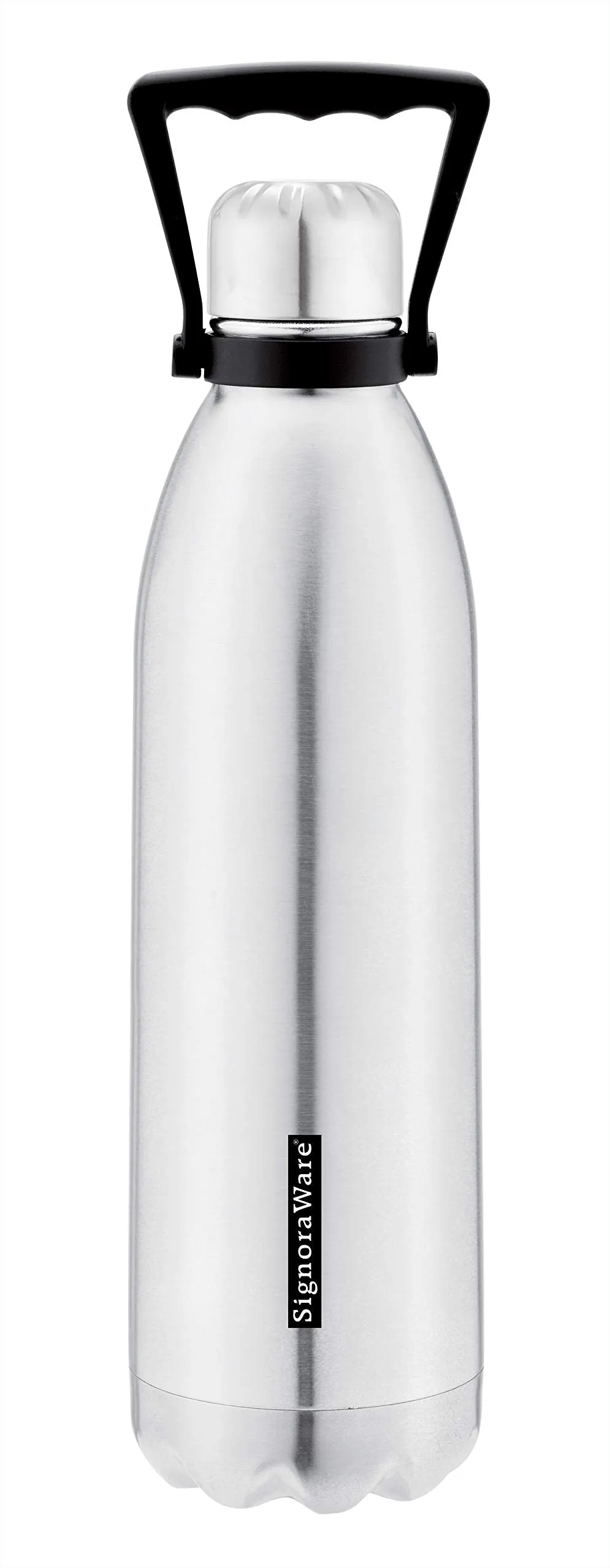 SignoraWare Aqualene Vaccum Bottle, 1.5 Liter, Silver