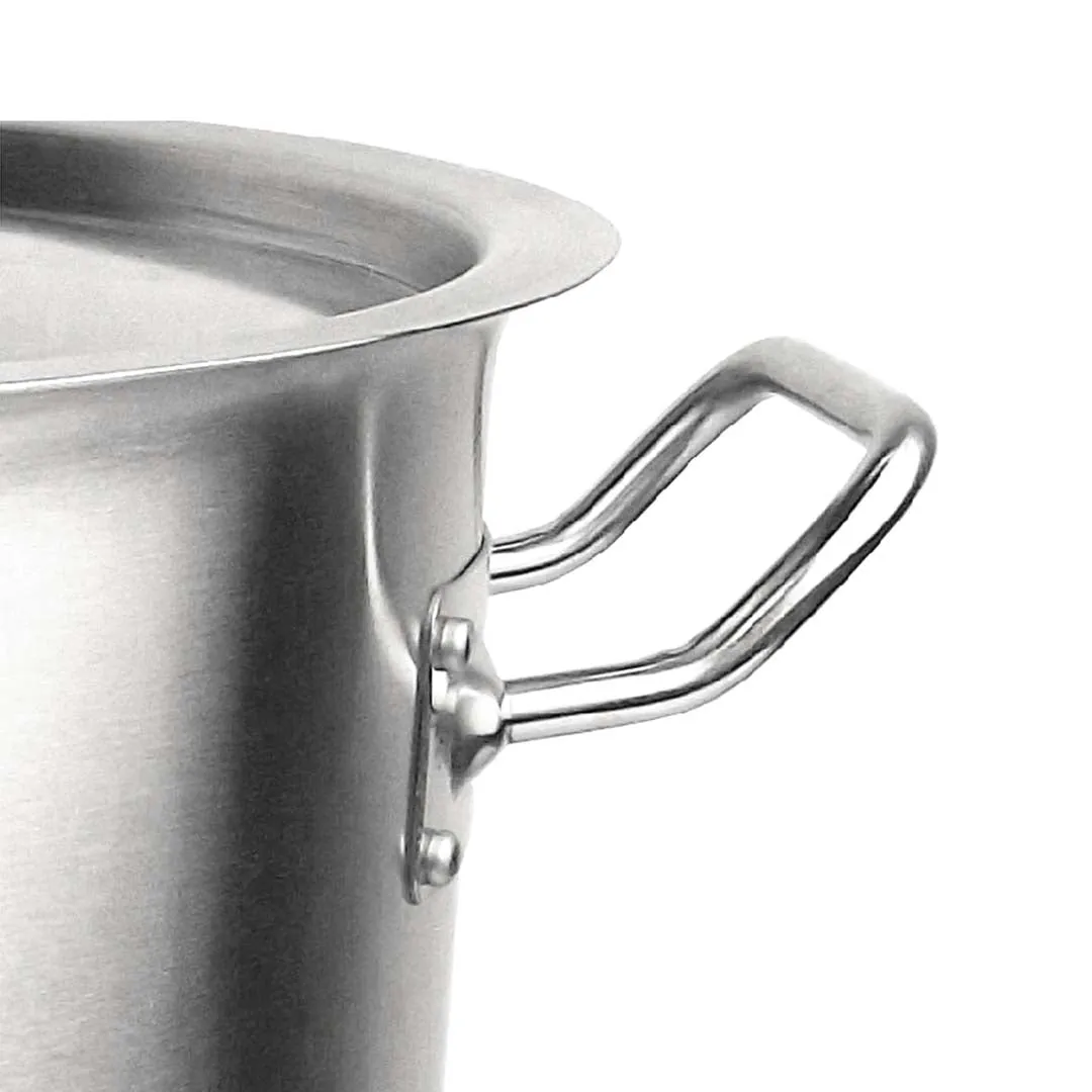 SOGA 21L 18/10 Stainless Steel Stockpot with Perforated Stock Pot Basket Pasta Strainer