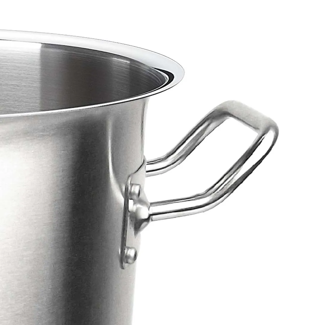 SOGA Stock Pot 21L Top Grade Thick Stainless Steel Stockpot 18/10 Without Lid