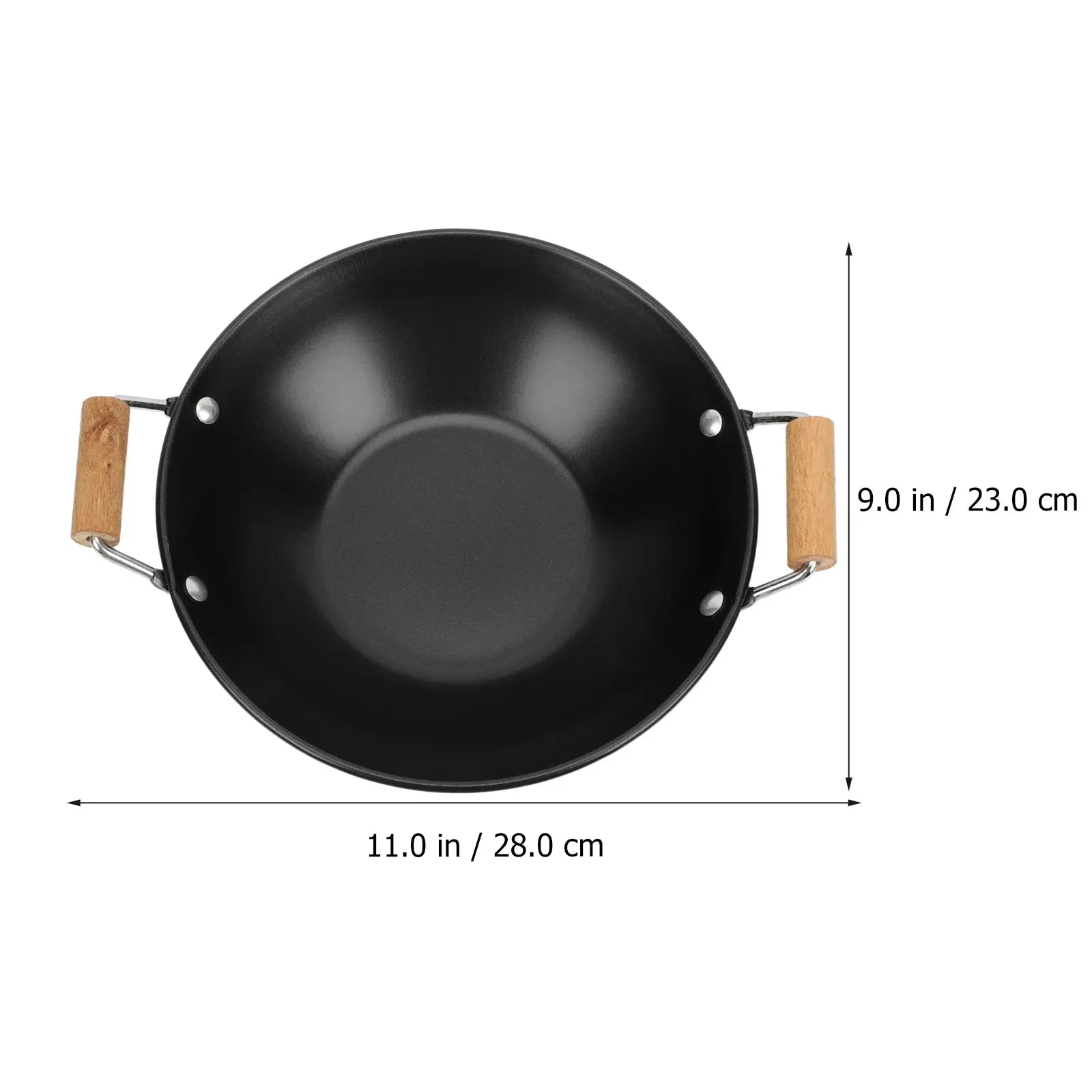 Stainless Steel Griddle Multi-purpose Pot Induction Practical Double Ear Metal Dry Household Kitchenware Cooking pots