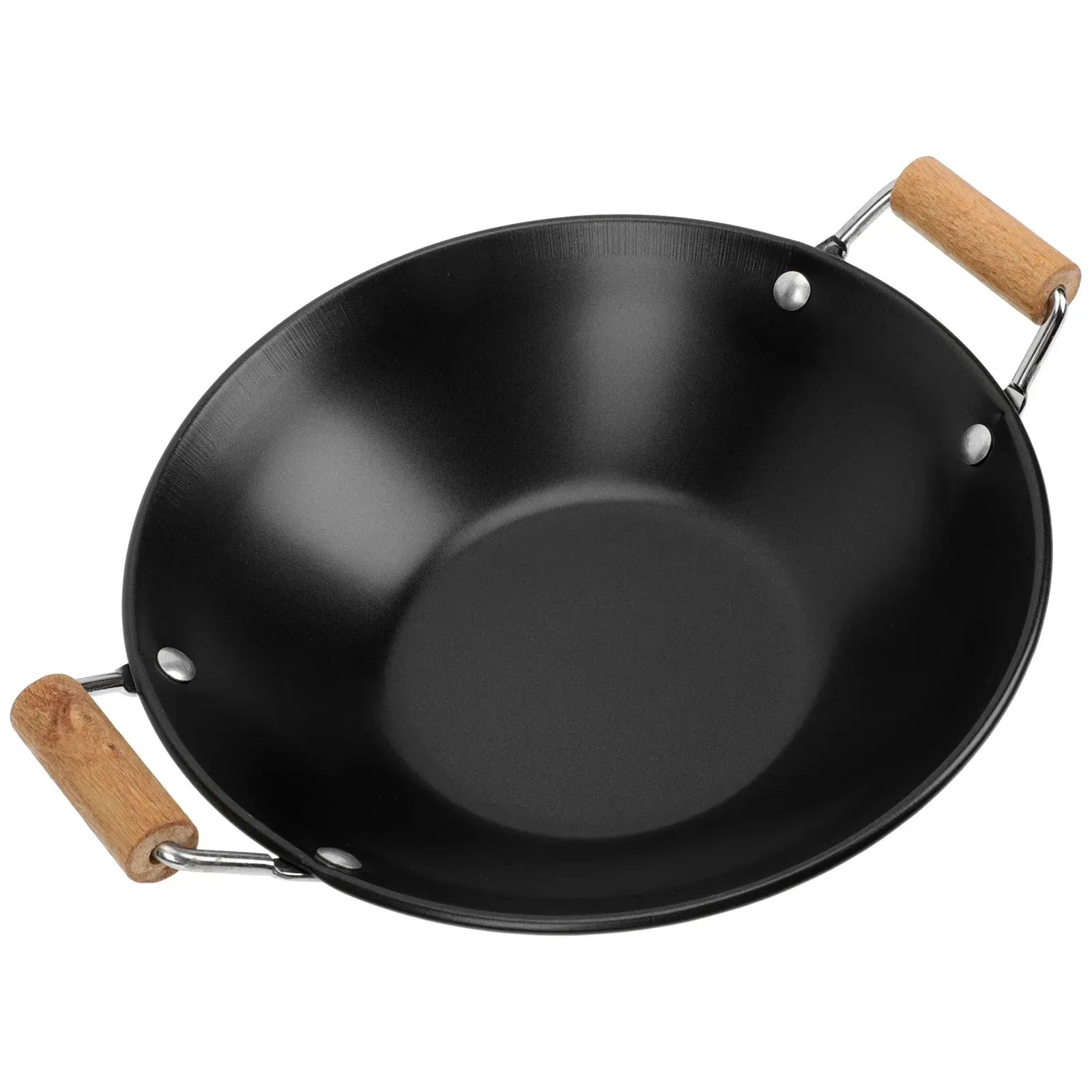 Stainless Steel Griddle Multi-purpose Pot Induction Practical Double Ear Metal Dry Household Kitchenware Cooking pots