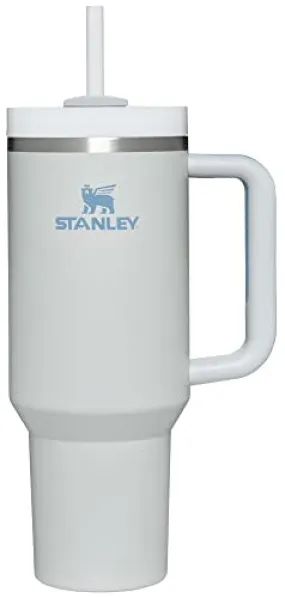 Stanley Quencher H2.0 FlowState Stainless Steel Vacuum Insulated Tumbler with Lid and Straw for Water, Iced Tea or Coffee, Smoothie and More, Fog, 40 oz