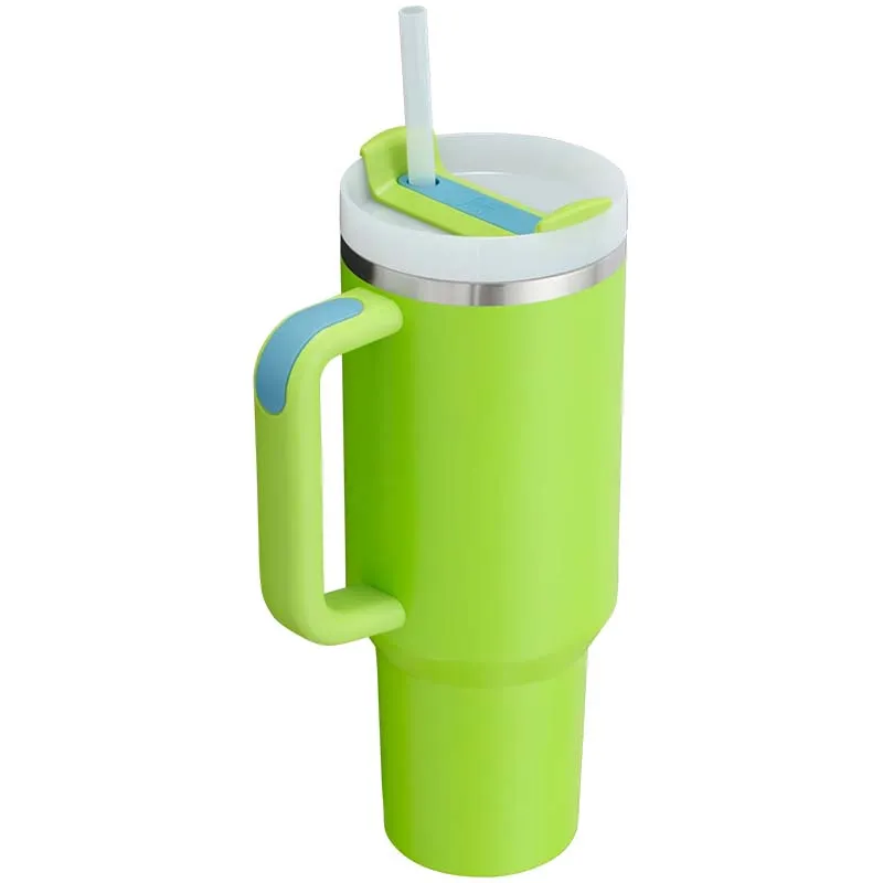 The 40oz Quencher H2.0 Flowstate™ Tumbler in Bright Lime