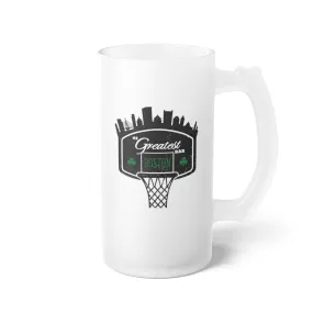 The Greatest Bar Frosted Glass Beer Mug - Boston Basketball