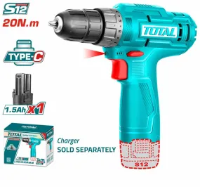 Total Lithium-Ion cordless drill 12V
 TDLI12428