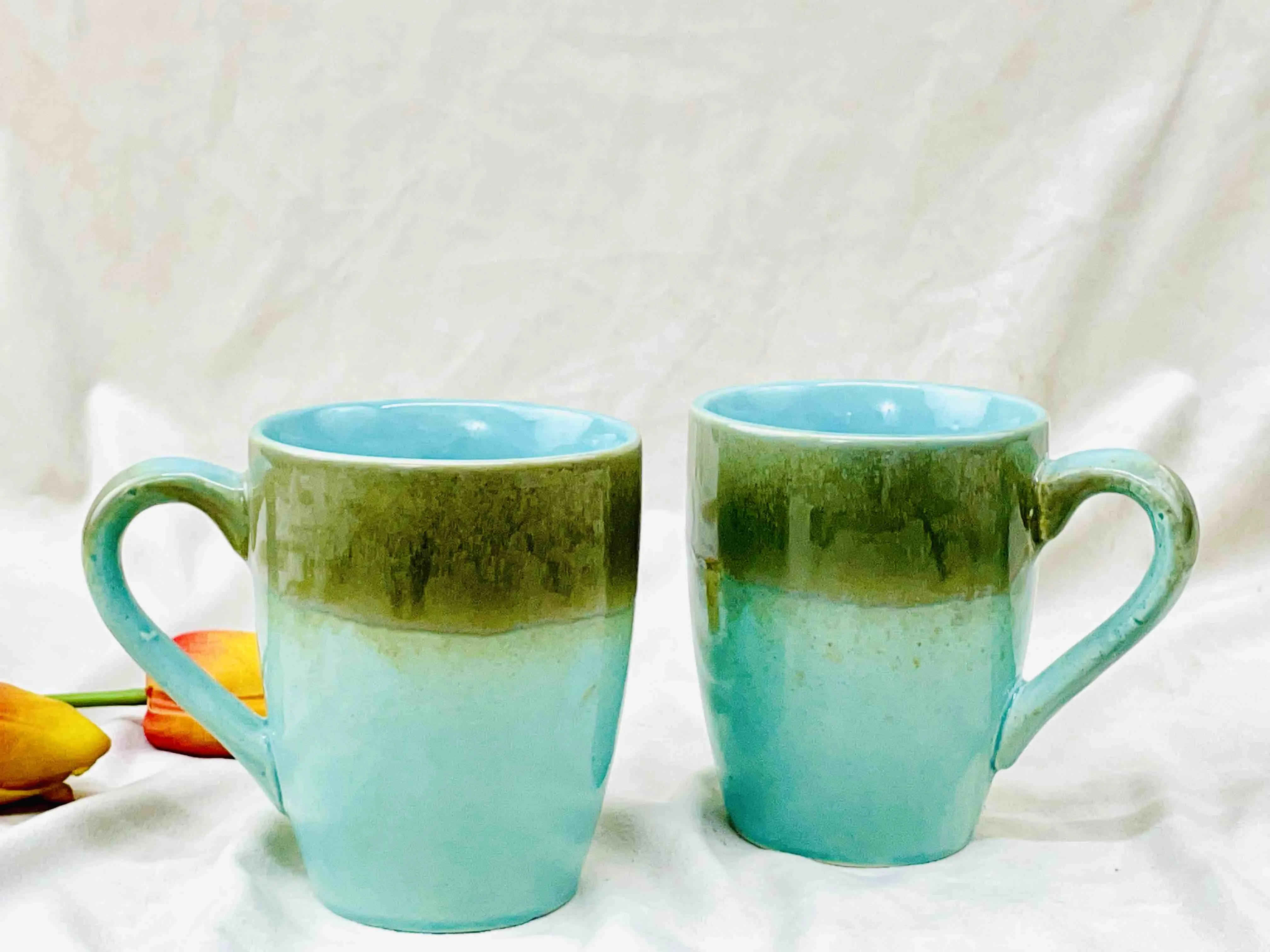 TURQUISE TEA & COFFEE CUP - SET OF 2