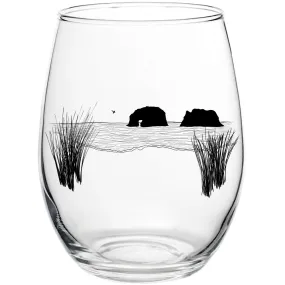 Twin Rocks Stemless Wine Glass