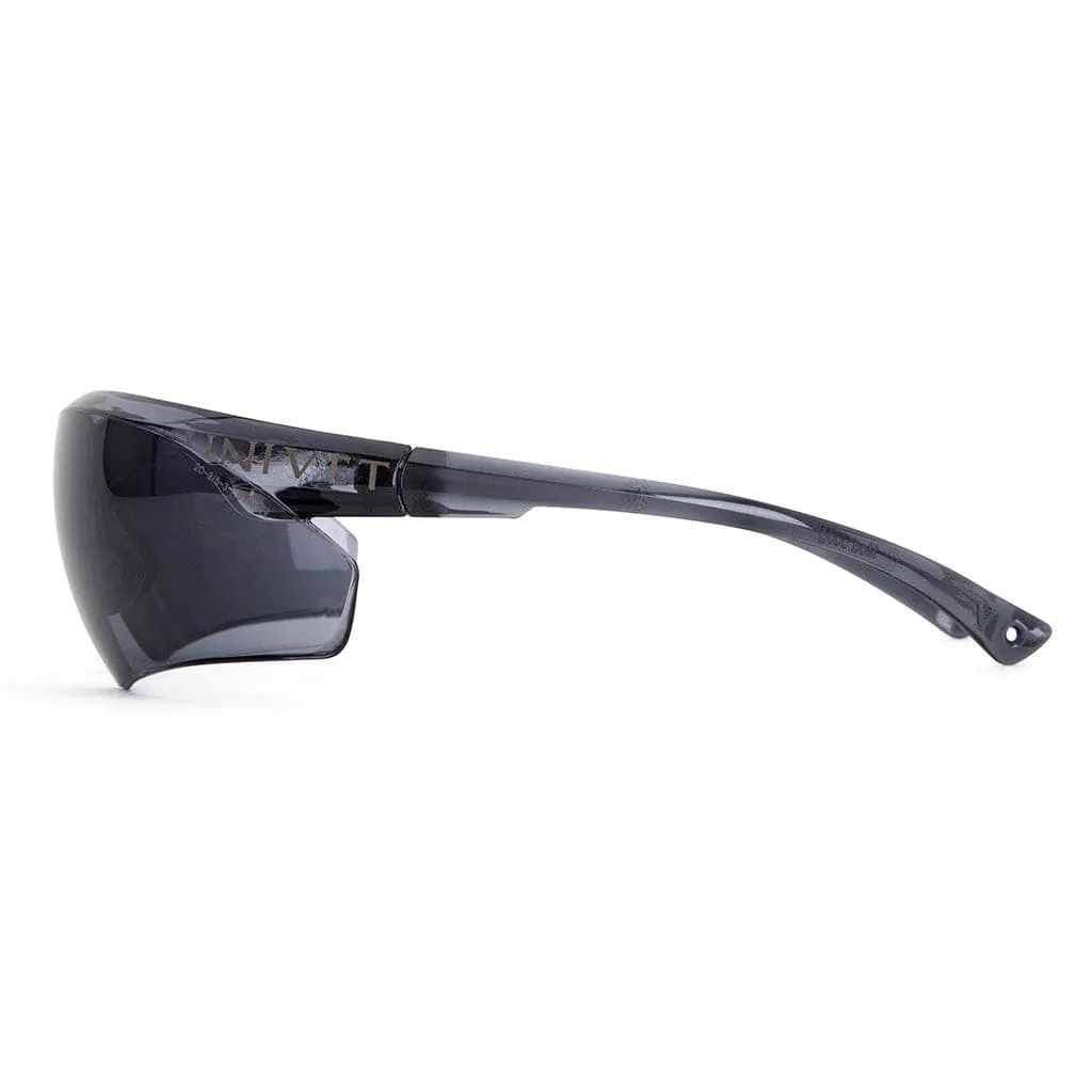 Univet 505 Smoke Lens Safety Glasses With Neck Cord