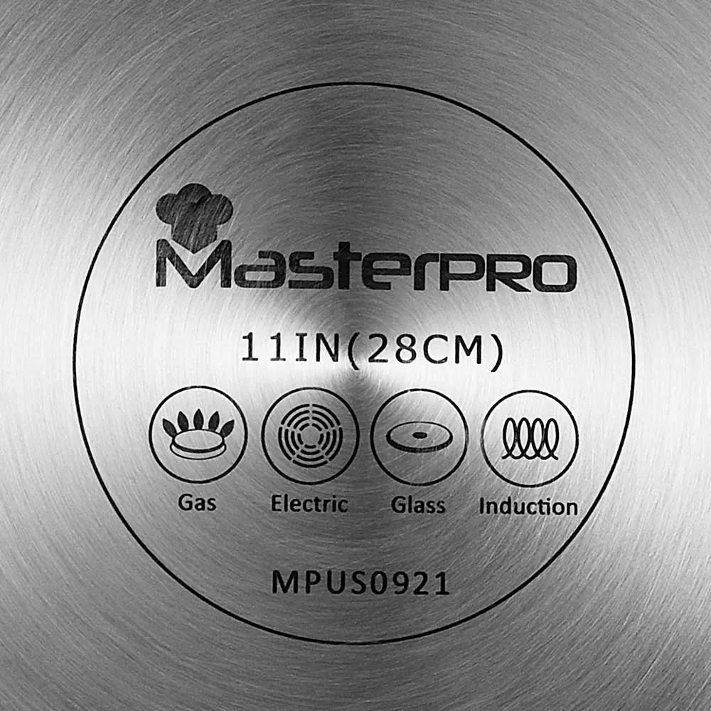 Vital by MasterPRO - 11" Forged Aluminum Titanium-Reinforced Non Stick Wok