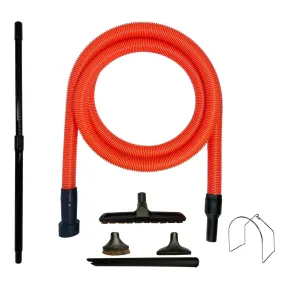 VPC Premium Wet Dry Shop Vacuum Extension Hose | 4-Piece Deluxe Cleaning Attachments & 2-Piece Plastic Wand (Orange)