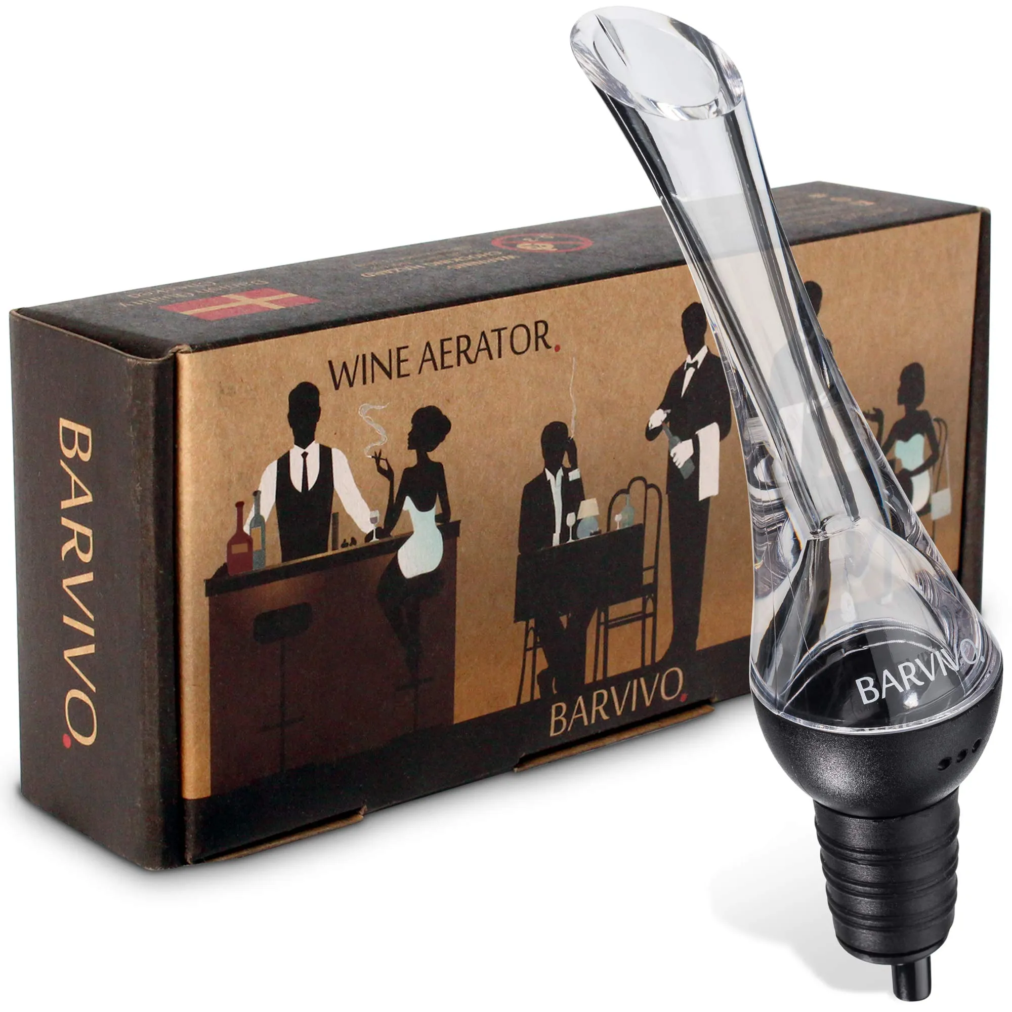 Wine Aerator Pourer By   Enhance Your Red Wine 3 Fold Effortlessly With This