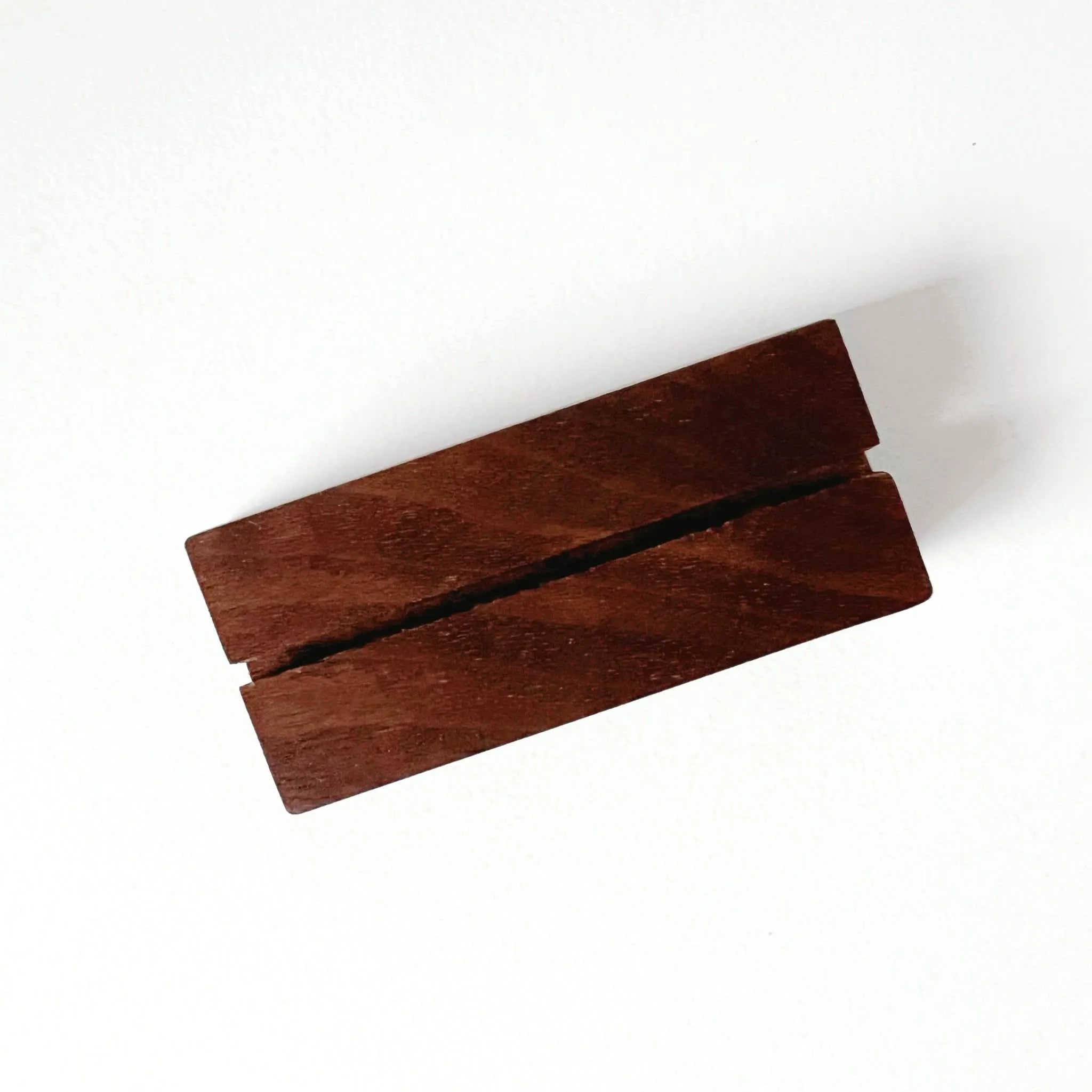 wood card holder