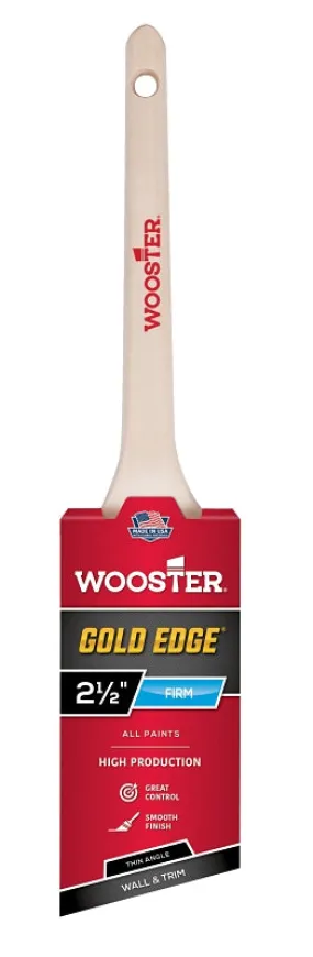 Wooster 5234-2-1/2 Paint Brush, 2-1/2 in W, 2-11/16 in L Bristle, Polyester Bristle, Sash Handle :EA: QUANTITY: 1