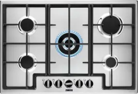 Zanussi ZGNN755X 5 Burner Gas Hob, Stainless Steel