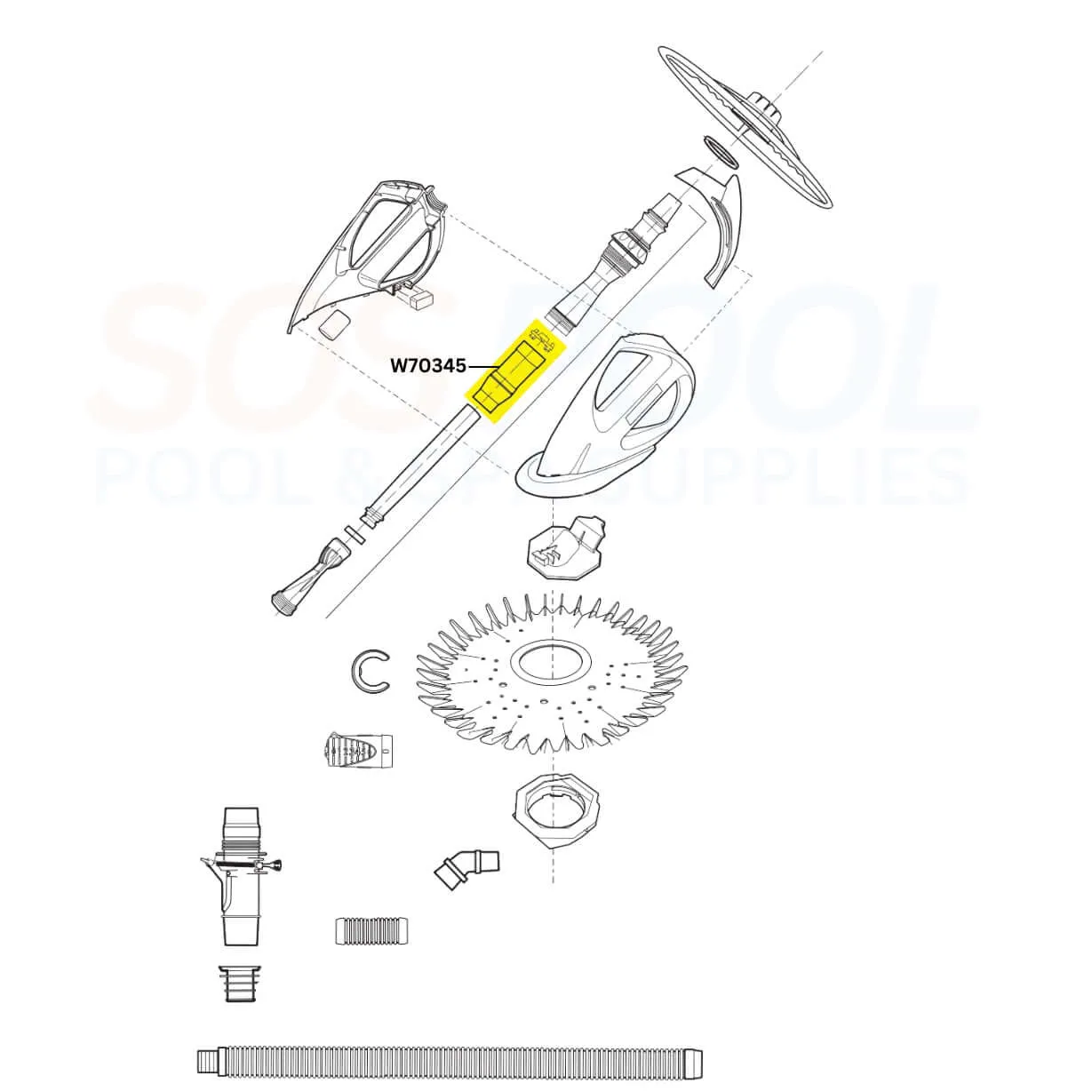 Zodiac Baracuda Cassette Chamber with Compression Ring For G3 and G3 Pro Cleaners | W70345