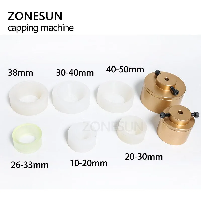 ZONESUN 10-50mm Large torque speed adjustable Capping Machine handheld electric sealing tightener screwing capper plastic bottle