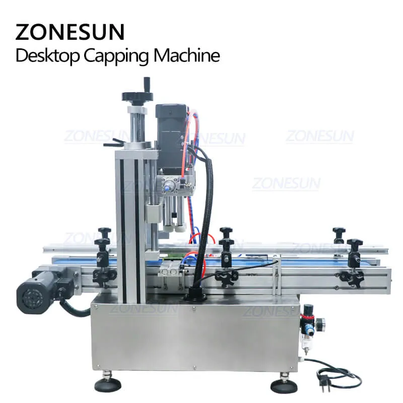 ZONESUN ZS-XG1860 Automatic Desktop Bottle Capping Machine For Pump Head Spray Bottles