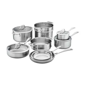 Zwilling 1016720 12pc Stainless Steel Cookware Set with Glass Lids